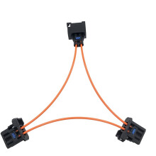 MOST Optic Fiber Jumper Cable Multimedia Connectors for Etc. 2 Male 1 Female