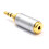 kenable 2.5mm Socket to 3.5mm Plug Stereo Headphone Audio Cable Adapter All Metal 1
