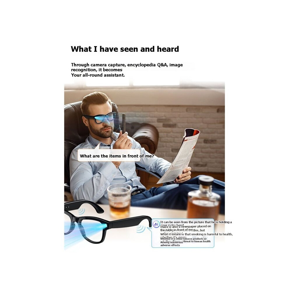 Ai Glasses With 8Mp Camera Video Recording Ai Photo Recognition Call Voice Translation Sunglasses C 4711580821126