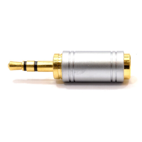 kenable 2.5mm Socket to 3.5mm Plug Stereo Headphone Audio Cable Adapter All Metal 2
