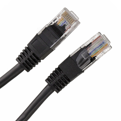 kenable Black Network Ethernet RJ45 Cat5E-CCA UTP PATCH 26AWG Cable Lead 30m 1