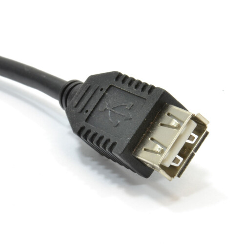 kenable USB B Type Female Socket to USB A Type Female Socket Panel Mount 14cm 2
