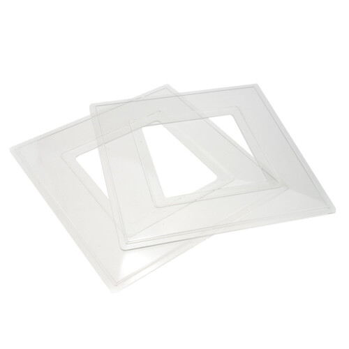 kenable Light Switch Surround Finger Plate Transparent Clear [2 Pack]