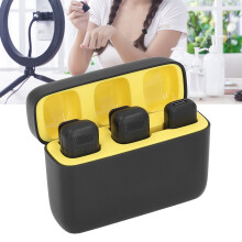 Micro lavalier sans fil 2,4 GHz, microphone de 150 mAh, étui