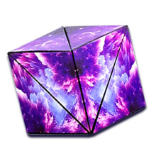 Shape Shifting Box Brain Puzzle 3D Cube for Kids & Adults Purple