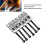6Pcs Double Locking Tremolo Saddles, Silver 5