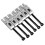 6Pcs Double Locking Tremolo Saddles, Silver 7