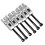 6Pcs Double Locking Tremolo Saddles, Silver 12