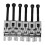 6Pcs Double Locking Tremolo Saddles, Silver 11