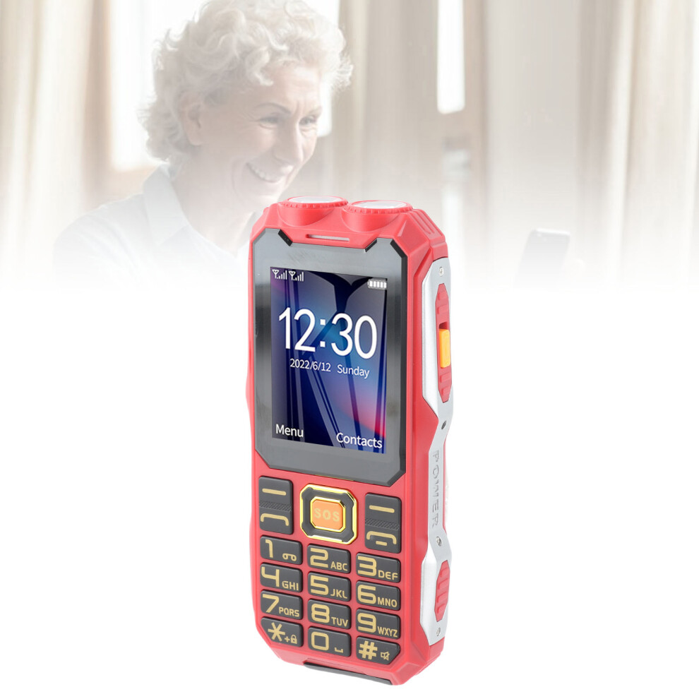 4G Rugged Senior Cell Phone 2.6" 16800Mah Big Button Dual Sim Flashlight 5061386548161