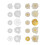Type 2 Deco Stickers 20 Sheets Foil Stamping Paper 1
