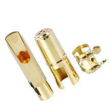 Gold Aluminum Alto Saxophone Mouthpiece Kit 8C for Practice