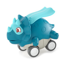 Press and Go Dinosaur Car Toy, Toddler Inertial Sliding Plastic Fun