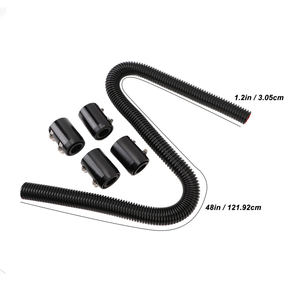 48 Inch Rubber Stainless Steel Coolant Hose 7444352993178