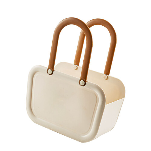 Large Plastic Bathing Basket, 33.2x25.5x13.5cm Multi-Purpose Caddy