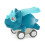 Type 2 Press-and-Go Dinosaur Car - Plastic Toy 1