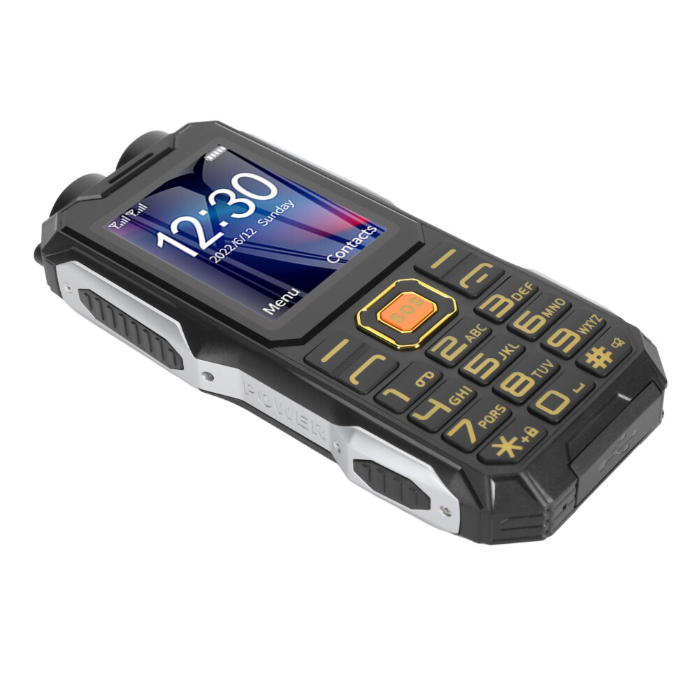 4G Rugged Senior Phone 2.6" Big Button 16800Mah Dual Flashlights 9391387593126