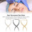 3PCS Stainless Steel Eyebrow Stencil Microblading Ruler Set Silver Black Gold 4