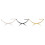 3PCS Stainless Steel Eyebrow Stencil Microblading Ruler Set Silver Black Gold 12