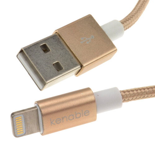 MFI Certified USB Cable Lead for iPhone 8/9/X Braided 0.5m 1