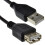 kenable USB High Speed 24AWG Cable EXTENSION Lead A Plug to Socket BLACK 2m 1