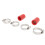 High Temp Silicone Pipe Clamps Connector for Banshee 1987-2006, Red (2 Pack) 10
