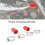 High Temp Silicone Pipe Clamps Connector for Banshee 1987-2006, Red (2 Pack) 12