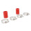 High Temp Silicone Pipe Clamps Connector for Banshee 1987-2006, Red (2 Pack) 14