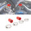 High Temp Silicone Pipe Clamps Connector for Banshee 1987-2006, Red (2 Pack) 16