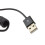 kenable Coiled Shielded MICRO B Data and Charging Cable USB 2.0 Black 1m 2