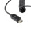 kenable Coiled Shielded MICRO B Data and Charging Cable USB 2.0 Black 1m 3