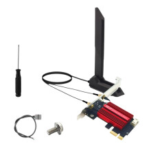 MT7927 WiFi7-Kort + 12DB-Antenn 2.4G/5G/6G Tri-Band 8774M MT7927 Trådlöst WiFi-Kort BT5.4 Gigabit Trådlöst Nätverkskort