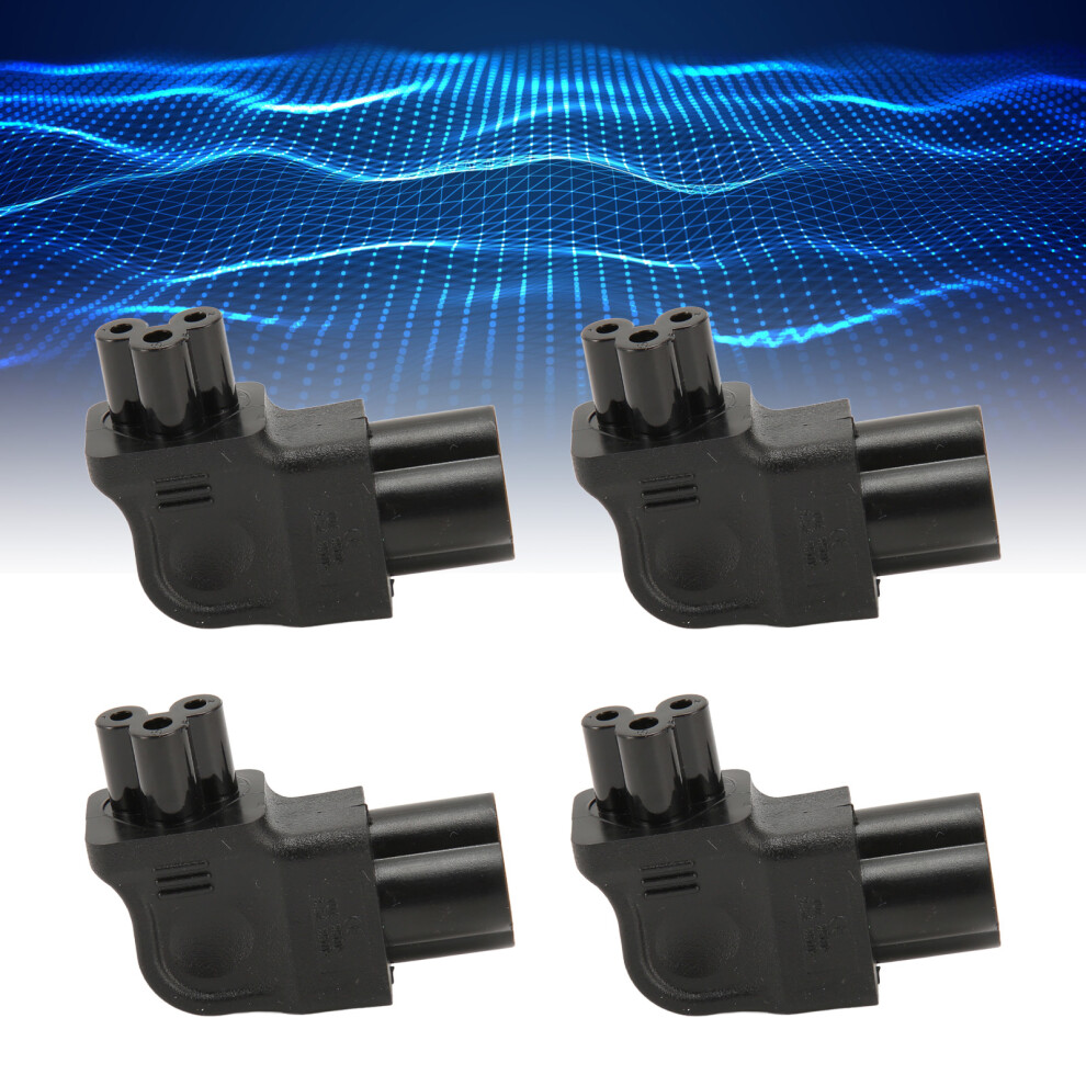 4Pcs Iec320 C6 To C5 Power Adapter 90 Right Angle 250V 3411386551241