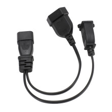 IEC320 C14 männlich auf 1-15R EU Stromverteilerkabel 30cm