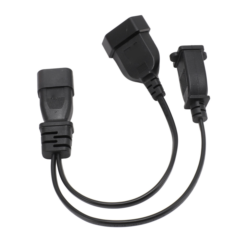 Iec320 C14 Male To 1Â15R Eu Power Cable Y Splitter 1Ft 9371386551655