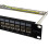 kenable 24 Port RJ45 CAT6A SHIELDED Through Keystone Coupler Patch Panel with Back Bar 1