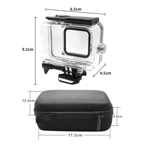 Waterproof 45m Cam Case 9/10, 8.5x9.2x4.5cm Black 1