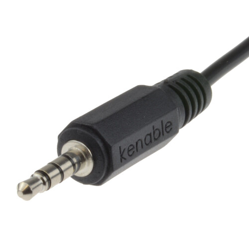 kenable 4 Pole TRRS 3 Band 3.5mm Jack Plug to 3.5mm Socket Extension Cable 5m 2