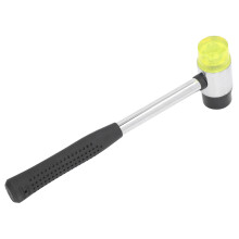 Double-Head Rubber Hammer for Tile Installation, Durable Alloy Steel Handle