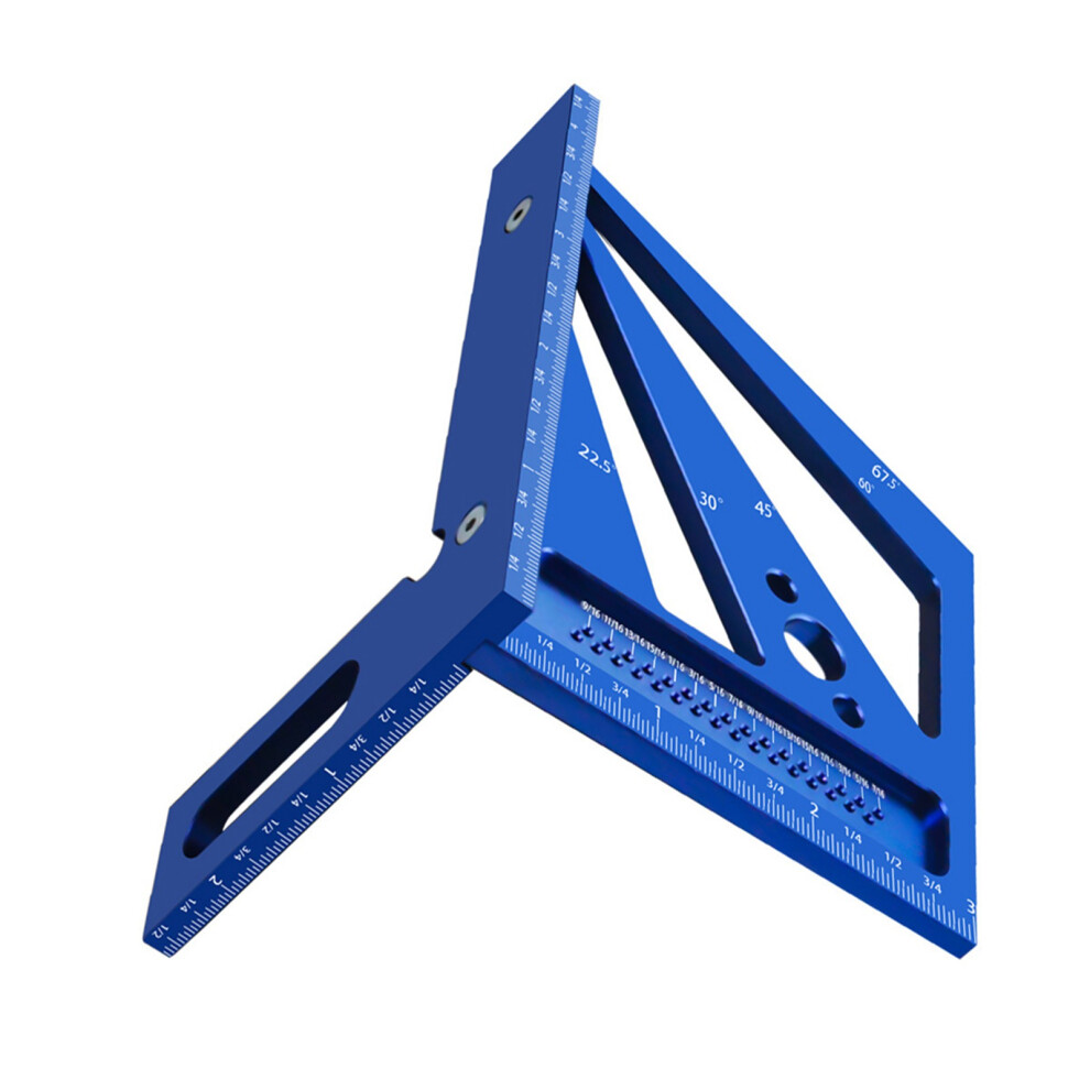 3D Multi-Angle Aluminum Woodworking Ruler, Metric/Inch, 1128279Mm 4671393348886
