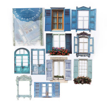 Artistic Craft Insert for Creative Projects, Doll Wooden Window Waterproof Premium Material Hollow Out Design Ideal for Handbooks Scrapbooking