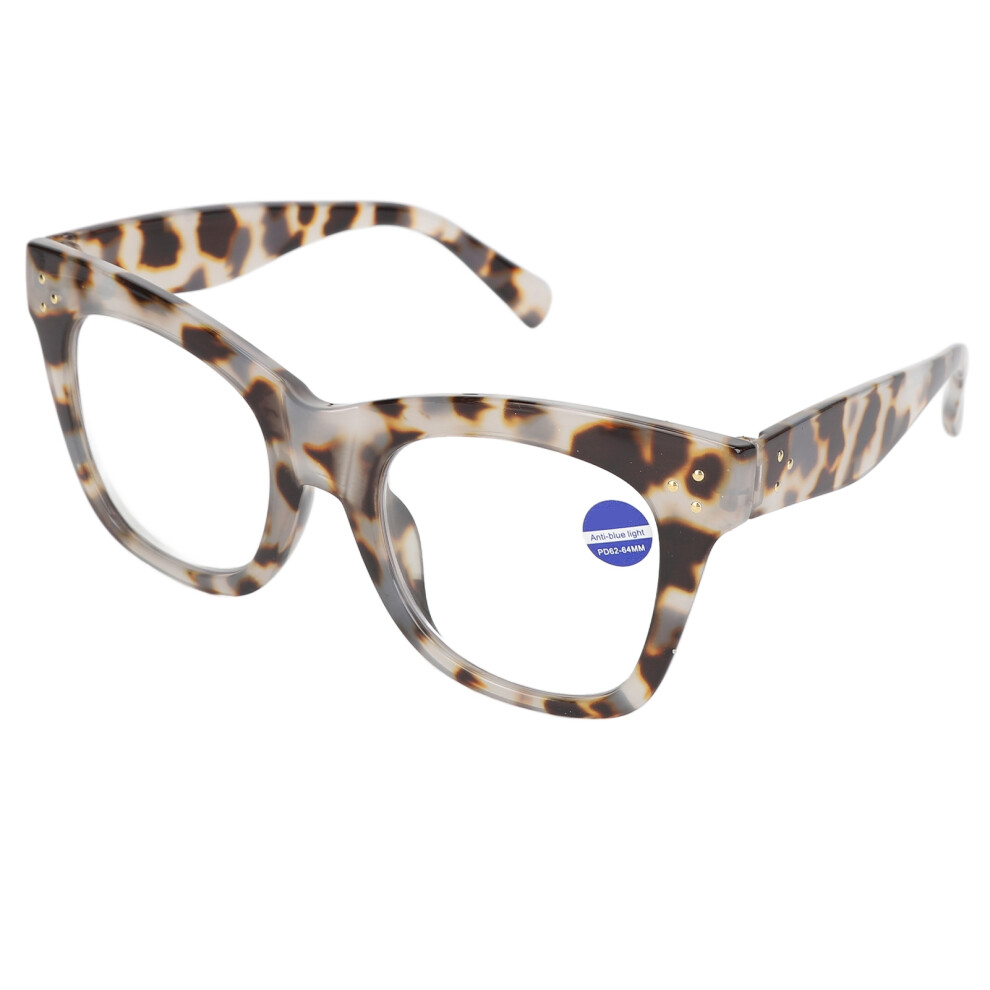 Blue Ray Blocking Reading Glasses +150 Gray Resin PC Gaming Eyewear