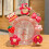 Cartoon Alarm Clock Pink Bear Kids Clock 1xAA 4