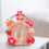 Cartoon Alarm Clock Pink Bear Kids Clock 1xAA 6