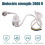 2X FI Circuit Breaker Socket Residual Current Circuit Breaker Plug with Cable,Personal Protection Adapter EU Plug White 6