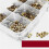 1040pcs M2 M2.5 M3 Metric Female Thread Knurled Brass Threaded Insert Embedded Nuts Assortment Kit 6