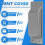 24PCS Shipping Container Air Vent Kit Heavy Duty Shipping Container Accessories Flow Ventilation Kit Gray 6