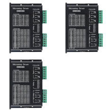3X DM556 CNC Digital Stepper Motor Driver 2-Phase Stepper Motor Driver 20-50V Max 5.6A 128 Subdivision for Motor