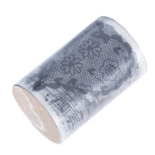 Wiederverwendbare PET-Spitzenmuster-Rollenaufkleber für Scrapbooking & Journale – 30g