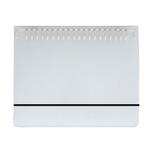 A5 20-Hole LargeCap Binder Cover Transparent White